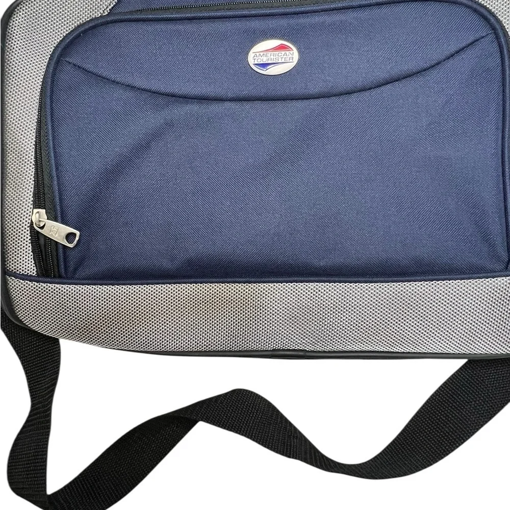 American Tourister Retro Carry On Travel Bag Blue - Set of 2